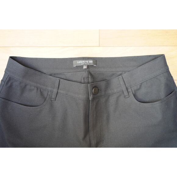 Lafayette 148 Classic Women Cut Out Slim Fit Tapered Jeans Black Size 8 NWOT - Picture 3 of 7